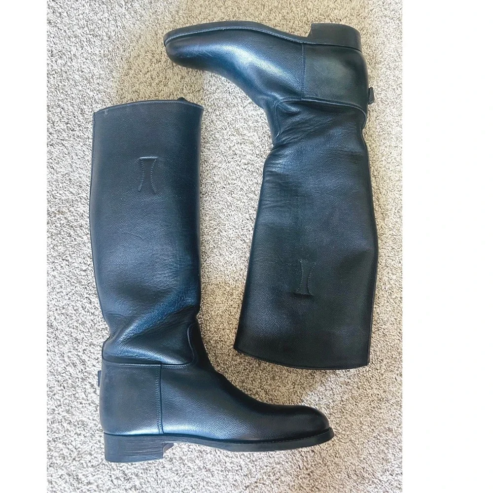 Vintage Lee Kee Kowloon Men's Leather Riding Boots 18
